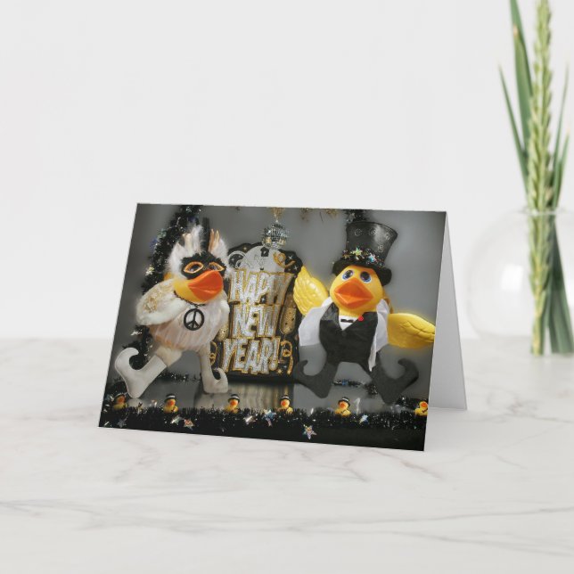 Cartes Pour Fêtes Annuelles Paix à la nouvelle année (Devant)