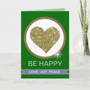 CARTES POUR FÊTES ANNUELLES PAIX DE JOIE D'AMOUR