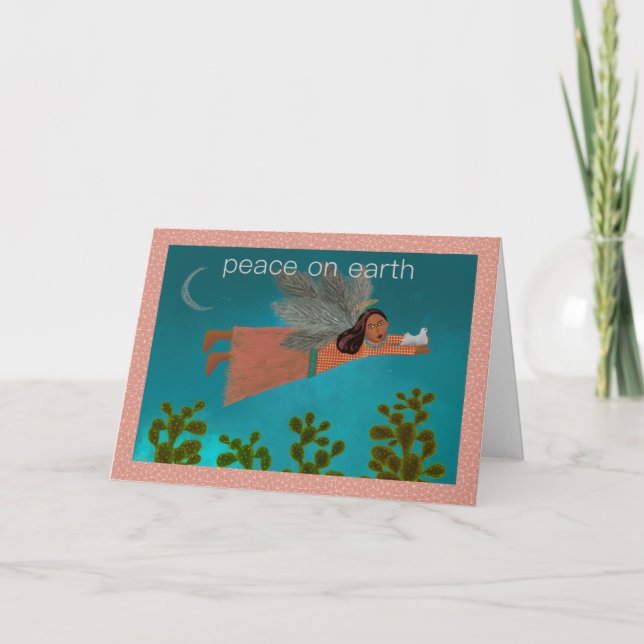 Cartes Pour Fêtes Annuelles Paix de l'Ange du Sud-Ouest sur Terre (Devant)