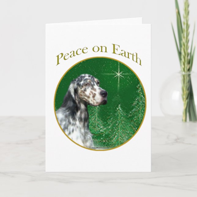 Cartes Pour Fêtes Annuelles Paix de poseur anglais (Devant)