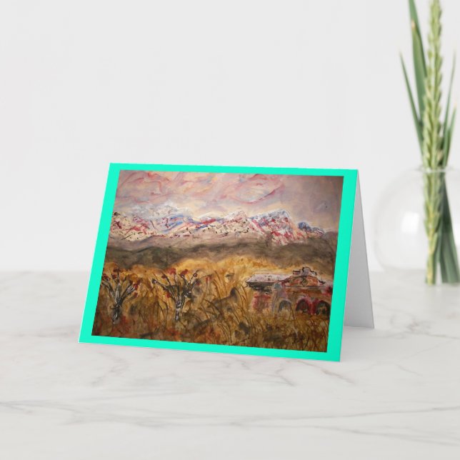 Cartes Pour Fêtes Annuelles Paix de Santa Fe sur terre (Devant)
