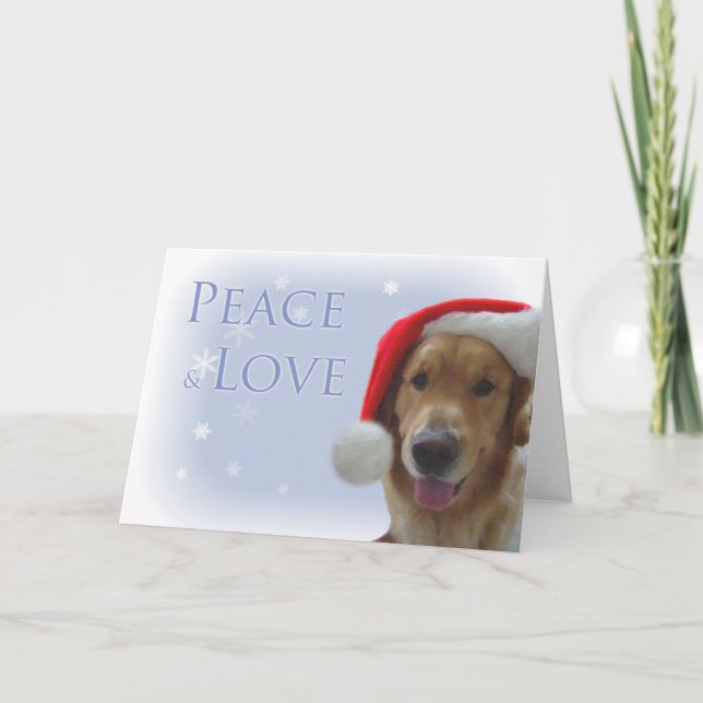 Cartes Pour Fêtes Annuelles Paix et Amour II (Devant)