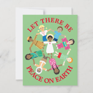 Cartes Pour Fêtes Annuelles Paix sur terre