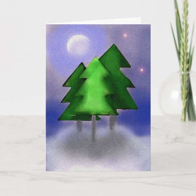 Cartes Pour Fêtes Annuelles Paix sur Terre (Devant)