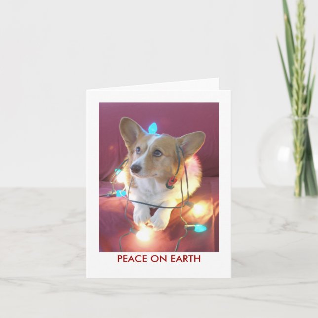 Cartes Pour Fêtes Annuelles Paix sur Terre (Devant)