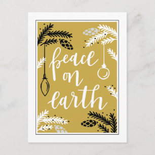 Cartes Pour Fêtes Annuelles Paix sur Terre