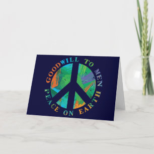 Cartes Pour Fêtes Annuelles Paix sur Terre