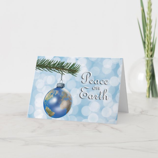 Cartes Pour Fêtes Annuelles Paix sur terre (Devant)