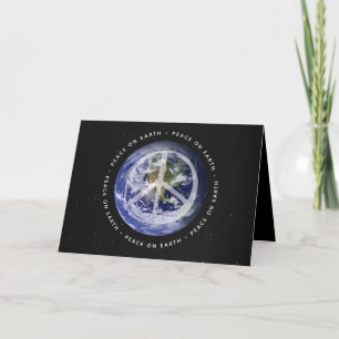 Cartes Pour Fêtes Annuelles PAIX sur Terre - Symbole de Noël Entreprise