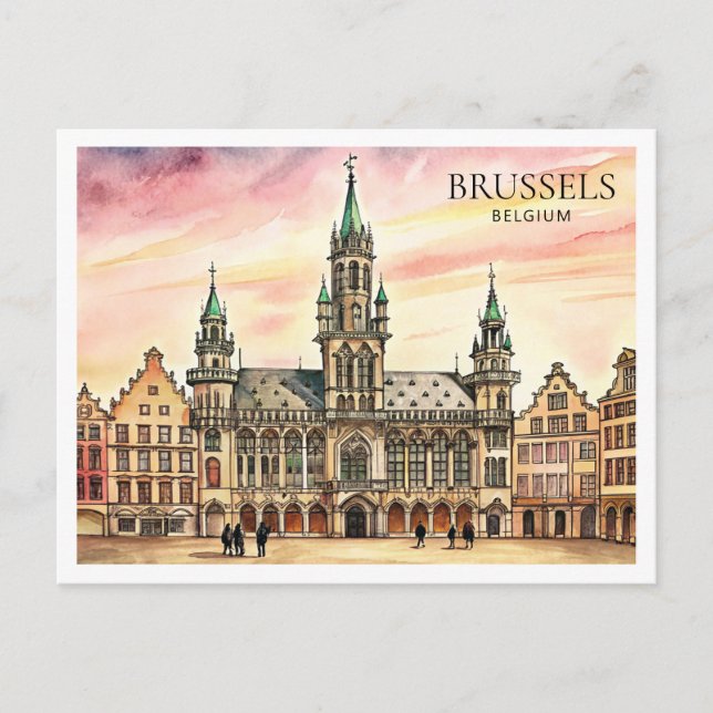 Cartes Pour Fêtes Annuelles Palais Royal de Bruxelles Belgique (Devant)