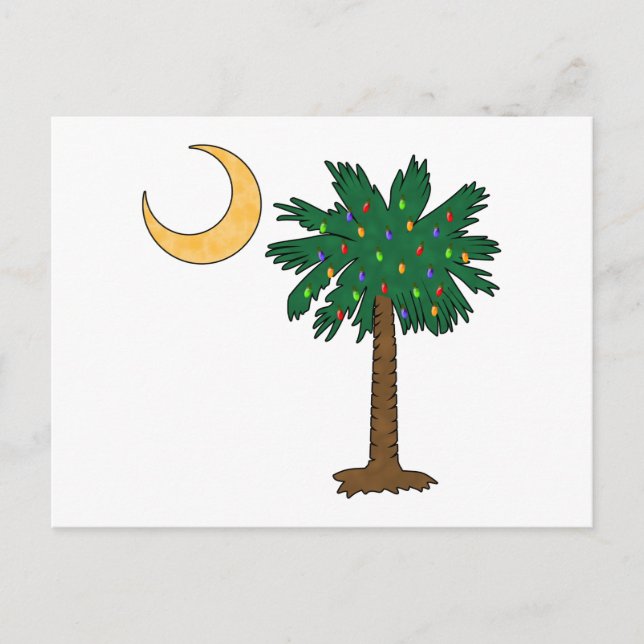 Cartes Pour Fêtes Annuelles Palmette de Noël (Devant)