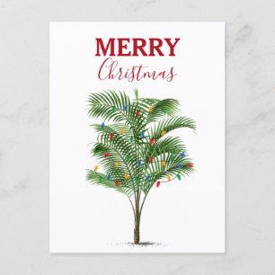 Cartes Pour Fêtes Annuelles Palmier Tropical Noël Arbre de Noël