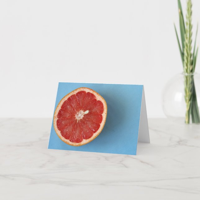 Cartes Pour Fêtes Annuelles Pamplemousse (Devant)