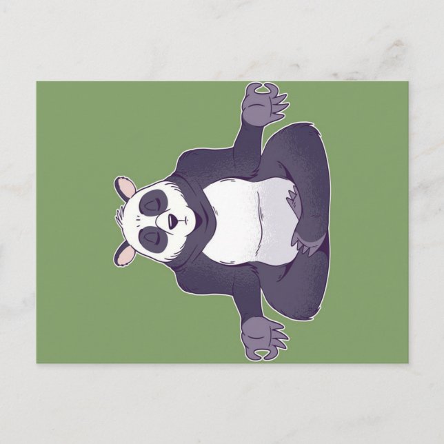 Cartes Pour Fêtes Annuelles Panda (Devant)