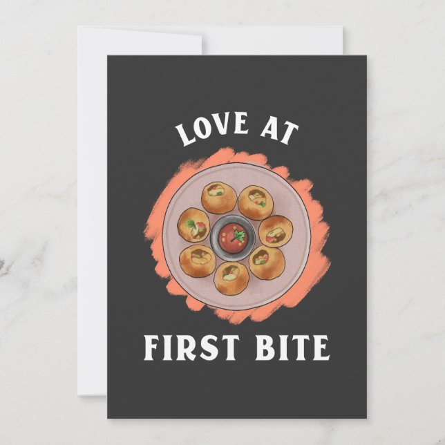 Cartes Pour Fêtes Annuelles pani puri gol gappa (Devant)