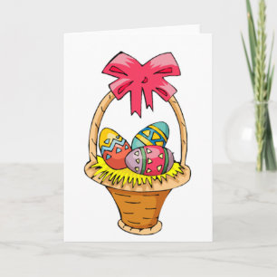 Cartes Pour Fêtes Annuelles Panier de Pâques