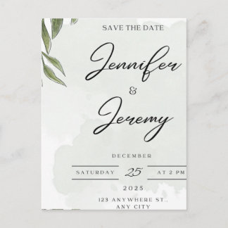 Cartes Pour Fêtes Annuelles Panneau de bienvenue de mariage botanique élégant