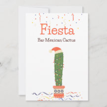 Panneau de table Cactus Fiesta Nourriture Mexicain