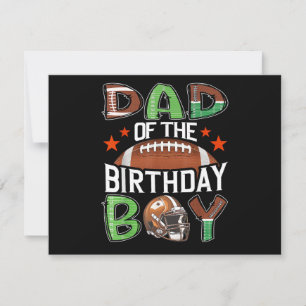 Cartes Pour Fêtes Annuelles Papa du garçon fêté Football de jour de match