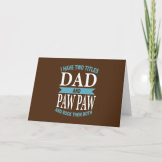 Cartes Pour Fêtes Annuelles Papa et Pawpaw je les fais rocker