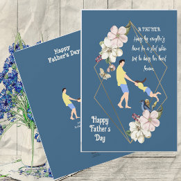 Cartes Pour Fêtes Annuelles Papa Fille Bonding Bonne Fête des pères Citation F