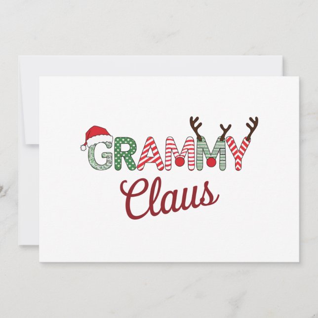 Cartes Pour Fêtes Annuelles Papa Noël de Noël Mamie Cadeau de Noël  (Devant)