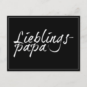 Cartes Pour Fêtes Annuelles Papa préféré - écriture blanche 00001