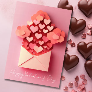 Cartes Pour Fêtes Annuelles Papercut Hearts La Saint Valentin