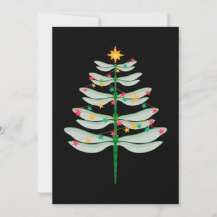 Cartes Pour Fêtes Annuelles Papier de toile Dragonfly Christmas Tree