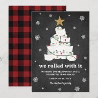 Papier de toilette Buffle de sapin de Noël Plaid a