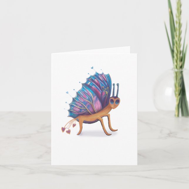 Cartes Pour Fêtes Annuelles papillon (Devant)