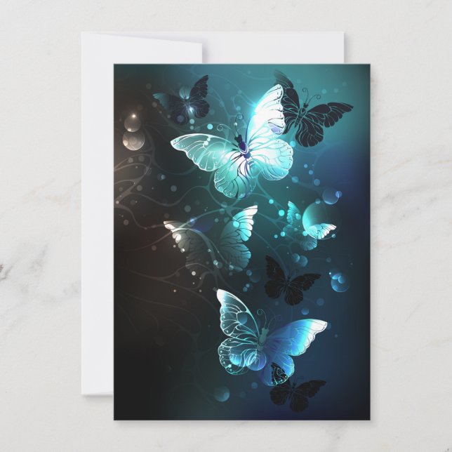 Cartes Pour Fêtes Annuelles Papillons de nuit (Devant)