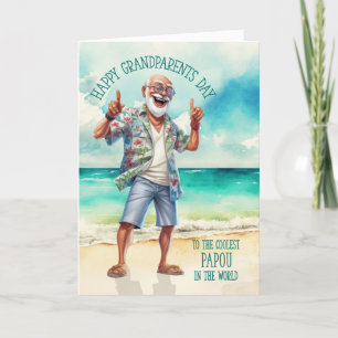 Cartes Pour Fêtes Annuelles Papou Grec Grand-Père Jour Plus Coolest