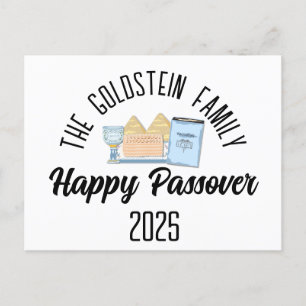 Cartes Pour Fêtes Annuelles Pâque Nom de famille personnalisé