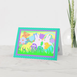 Cartes Pour Fêtes Annuelles Pâques collet découpe II