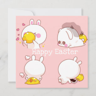 Cartes Pour Fêtes Annuelles Pâques de Kawaii