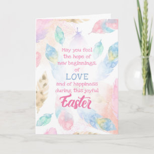 Cartes Pour Fêtes Annuelles Pâques - De nouveaux débuts Bénédiction