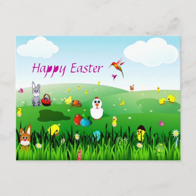 Cartes Pour Fêtes Annuelles Pâques doux (Devant)