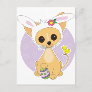 Cartes Pour Fêtes Annuelles Pâques du Chihuahua