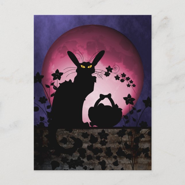 Cartes Pour Fêtes Annuelles Pâques du Conversation Noir (Devant)