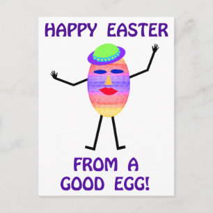 Cartes Pour Fêtes Annuelles Pâques Joyeuses À Partir D'Un Bon Oeuf Chemises & 