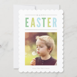 Cartes Pour Fêtes Annuelles Pâques joyeux pastel coloré