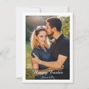 Cartes Pour Fêtes Annuelles Pâques Joyeux Photo Aquarelle Élégant et Stylé