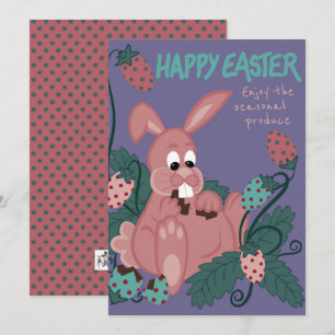 Cartes Pour Fêtes Annuelles Pâques - Lapin Positif Corps - Produits Saisonnier