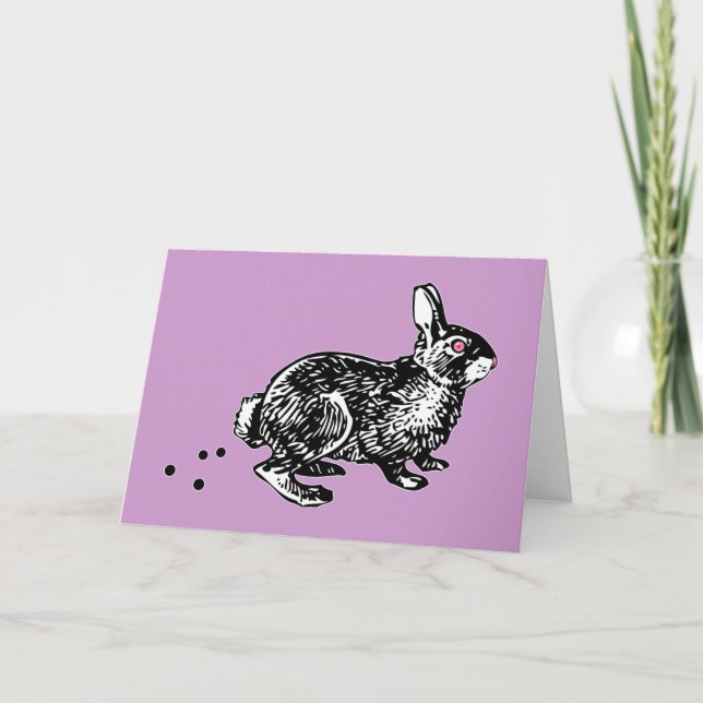 Cartes Pour Fêtes Annuelles Pâques Lapin Pot (Devant)