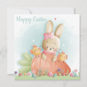Cartes Pour Fêtes Annuelles Pâques mignonnes