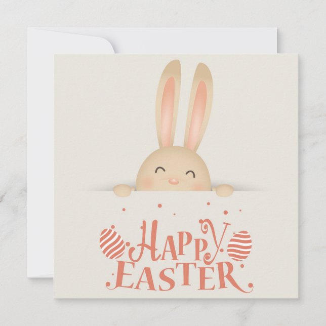 Cartes Pour Fêtes Annuelles Pâques mignonnes (Devant)