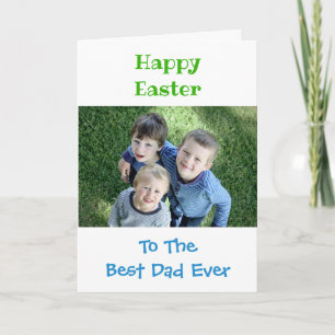 Cartes Pour Fêtes Annuelles Pâques papa Le meilleur enfant du monde photo
