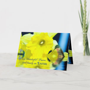 CARTES POUR FÊTES ANNUELLES PÂQUES - PASTEUR ET FAMILLE
