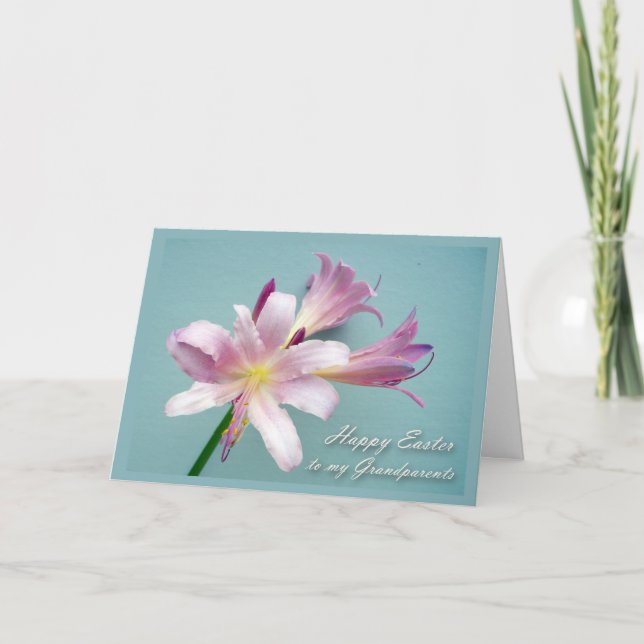 Cartes Pour Fêtes Annuelles Pâques pour grands-parents, Résurrection Lily (Devant)